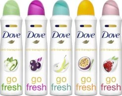 Dove Go Fresh Mix Anti-transpirant Deodorant Spray- 5 Stuks - Voordeelverpakking