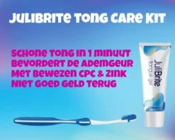 JuliBrite® Tong Gel (50ML) & Tongschraper - Reinigt Witte Tong Aanslag - Tegen Slechte Adem - Met Zink & CPC - Tongreiniger Set - Halitose & Beslagen Tong -Verzorgingsproducten 1200x959 3