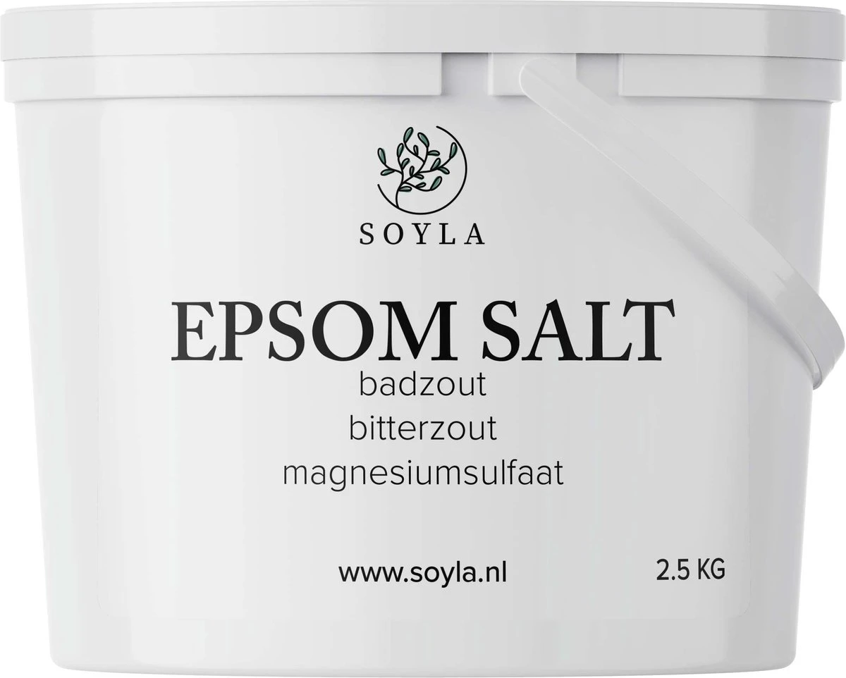 Epsom Zout - 2,5 KG - Badzout - Epsom Salt - Magnesiumsulfaat 3 Epsom Zout - 2,5 KG - Badzout - Epsom Salt - Magnesiumsulfaat