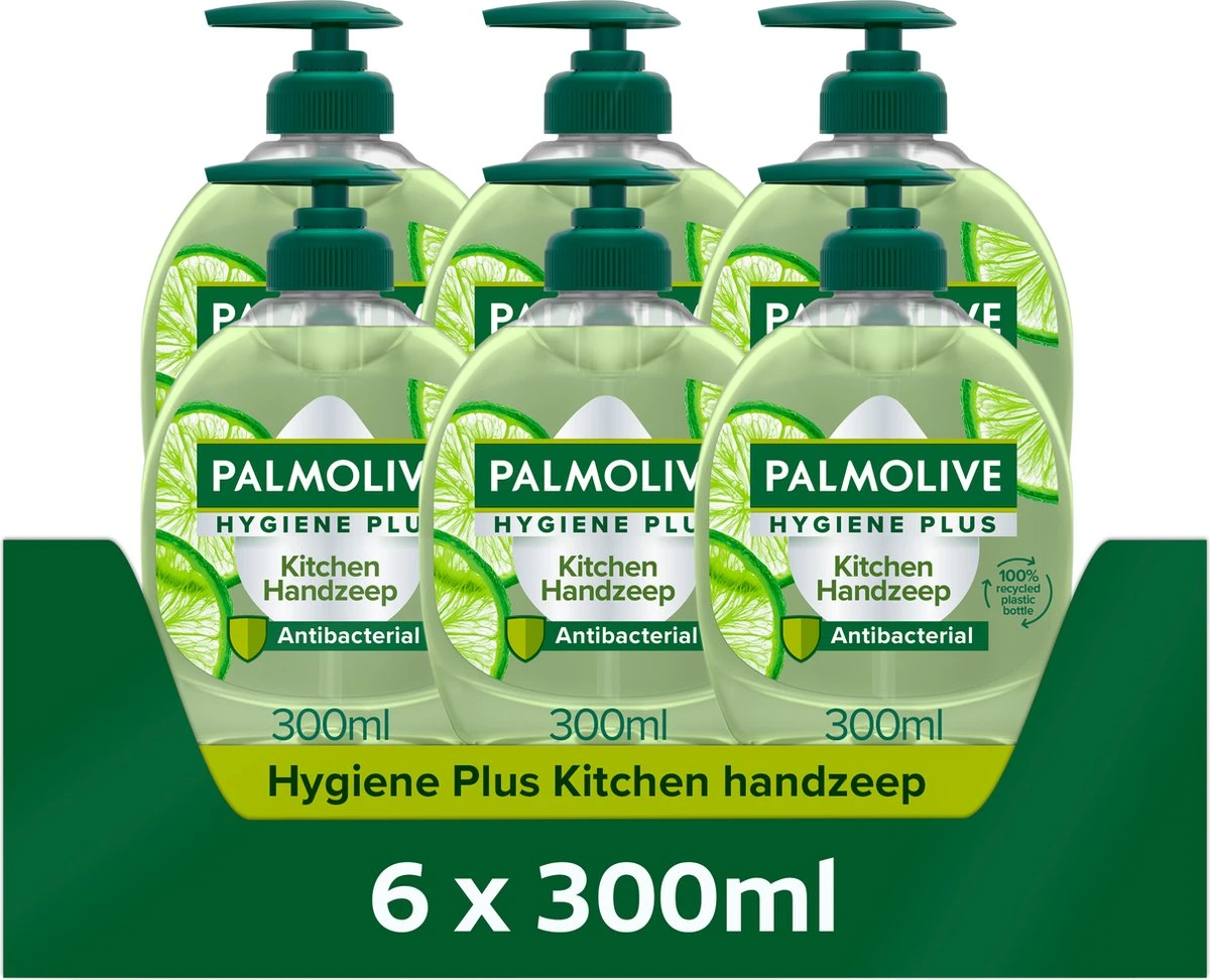 Palmolive® Palmolive Hygiene Plus Kitchen Antibacteriële Handzeep 6 X 300ml 3 Palmolive® Palmolive Hygiene Plus Kitchen Antibacteriële Handzeep 6 X 300ml
