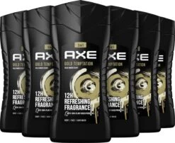 Axe Gold Tempation Douchegel - 6 X 250 Ml - Voordeelverpakking