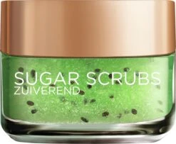 L'Oréal Paris Sugar Scrub Kiwi Gezichtsscrub - Zuiverend En Verzorgend