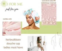 1FORME Douchemuts Dames Zero Waste – Droog Haar Thuis / Vakantie – Douchekap Satijn / PE Zwart 12 1FORME Douchemuts Dames Zero Waste – Droog Haar Thuis / Vakantie – Douchekap Satijn / PE Zwart -Verzorgingsproducten 1200x988