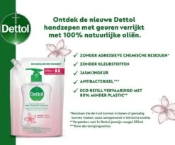 Dettol - Handzeep Navulling - Antibacterieel - Jasmijn - 100% Natuurlijke Oliën - 2 X 500ml -Verzorgingsproducten 1200x998