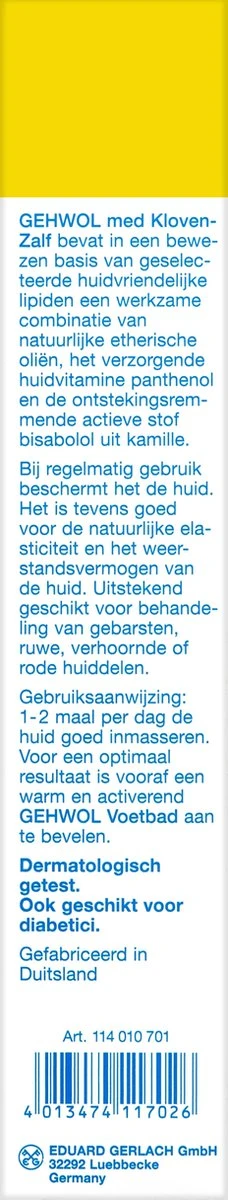Gehwol Klovenzalf - Tube 125ml Voordeelverpakking 8 Gehwol Klovenzalf - Tube 125ml Voordeelverpakking - Afbeelding 6