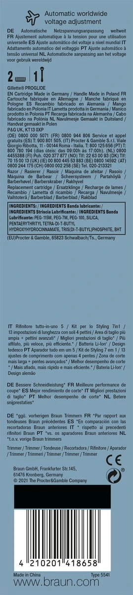 Braun Multigroomer 5 MGK5355 - 7in1 Trimmer Voor Mannen - 5 Opzetstukken 15 Braun Multigroomer 5 MGK5355 - 7in1 Trimmer Voor Mannen - 5 Opzetstukken - Afbeelding 13