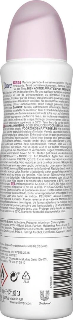 Dove Go Fresh Anti-transpirant Deodorant Pomegranate - 6 X 150 Ml - Voordeelverpakking -Verzorgingsproducten 277x1200 1