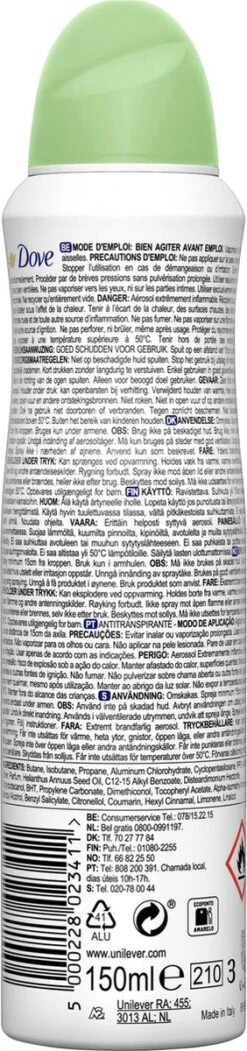 Dove Go Fresh Mix Anti-transpirant Deodorant Spray- 5 Stuks - Voordeelverpakking -Verzorgingsproducten 282x1200 2