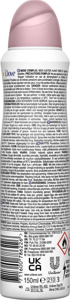 Dove Go Fresh Mix Anti-transpirant Deodorant Spray- 5 Stuks - Voordeelverpakking -Verzorgingsproducten 282x1200 3