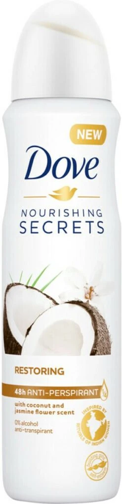 Dove Coco & Jasmine Anti-transpirant Deodorant - 6 X 150 Ml - Voordeelverpakking 18 Dove Coco & Jasmine Anti-transpirant Deodorant - 6 X 150 Ml - Voordeelverpakking -Verzorgingsproducten 291x1200