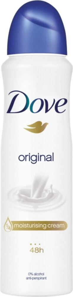 Dove Original Anti-transpirant Deodorant Spray - 6 X 150 Ml - Voordeelverpakking -Verzorgingsproducten 295x1200 1