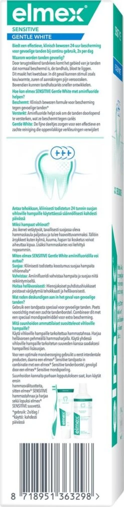 Elmex Sensitive Whitening Tandpasta 4 X 75ml - Voor Gevoelige Tanden - Voordeelverpakking -Verzorgingsproducten 295x1200 8
