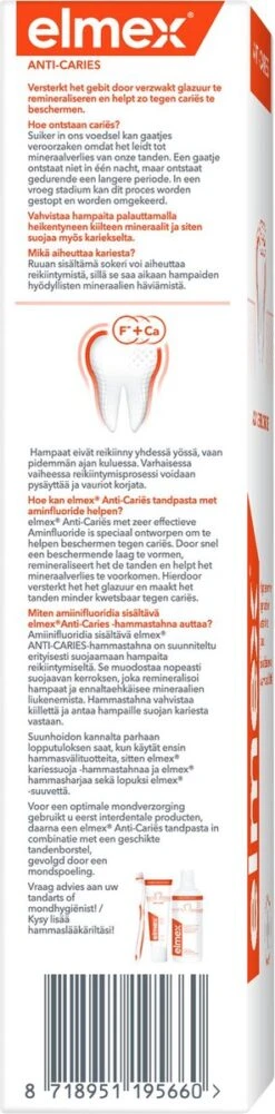 Elmex Anti Caries Tandpasta 4 X 75ml - Voordeelverpakking 14 Elmex Anti Caries Tandpasta 4 X 75ml - Voordeelverpakking -Verzorgingsproducten 296x1200 1