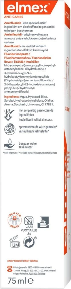 Elmex Anti Caries Tandpasta 4 X 75ml - Voordeelverpakking 22 Elmex Anti Caries Tandpasta 4 X 75ml - Voordeelverpakking -Verzorgingsproducten 296x1200 2