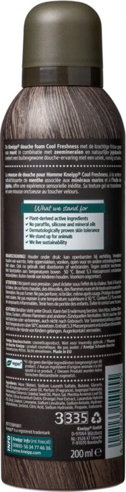 Kneipp Men - Cool Freshness - Douche Foam 18 Kneipp Men - Cool Freshness - Douche Foam -Verzorgingsproducten 308x1200 14