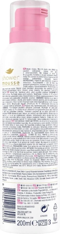 Dove Rose Oil Doucheschuim - 6 X 200 Ml - Voordeelverpakking -Verzorgingsproducten 308x1200 4