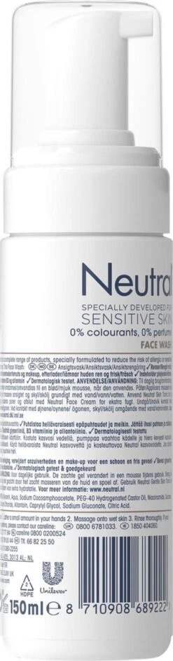 Neutral 0% Face Wash Lotion - 2 X 150 Ml - Voordeelverpakking -Verzorgingsproducten 315x1200 10