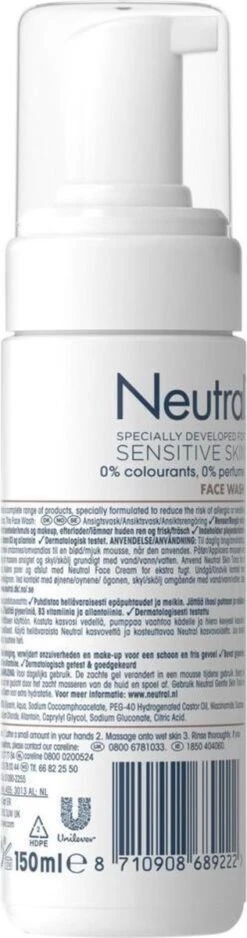 Neutral Parfumvrij - 150 Ml - Face Wash -Verzorgingsproducten 316x1200 10