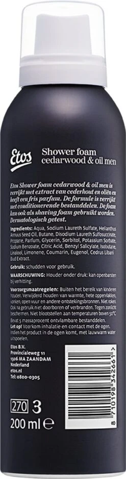 Etos Doucheschuim - Cedarwood & Oil - 2-in-1 - Mannen - 6 X 200 Ml 7 Etos Doucheschuim - Cedarwood & Oil - 2-in-1 - Mannen - 6 X 200 Ml -Verzorgingsproducten 317x1200 4