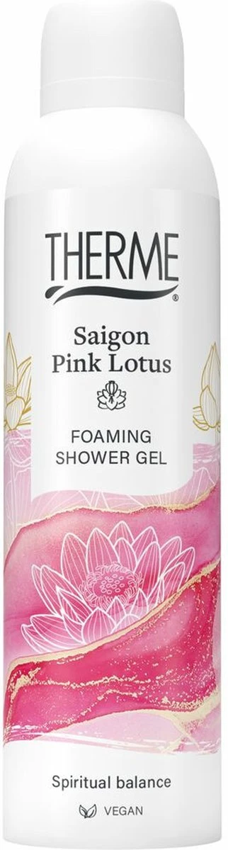 Therme Foaming Shower Gel Saigon Pink Lotus 200 Ml 3 Therme Foaming Shower Gel Saigon Pink Lotus 200 Ml