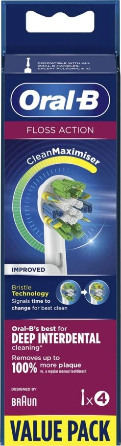 Oral B Oral-B FlossAction - Met CleanMaximiser-technologie - Opzetborstels - 4 Stuks -Verzorgingsproducten 326x1200 6