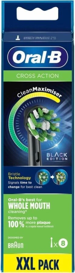 Oral B Oral-B CrossAction - Met CleanMaximiser-technologie - Opzetborstels - Zwart - 8 Stuks -Verzorgingsproducten 331x1200 3