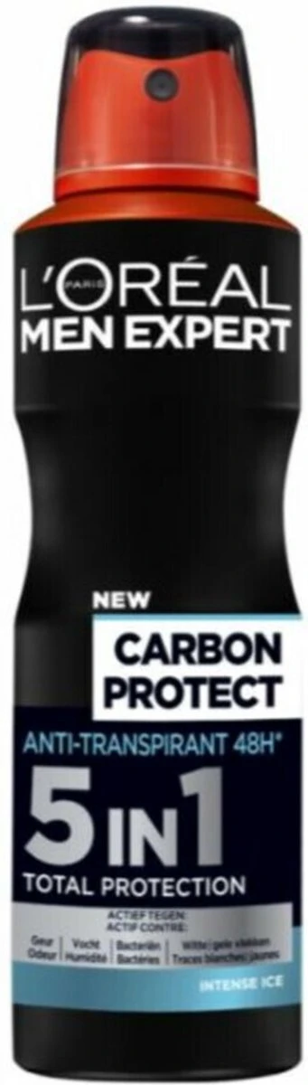 L’Oréal Paris Men Expert Carbon Protect 4in1 Deodorant Spray - Voordeelverpakking 6 X 150 Ml 3 L’Oréal Paris Men Expert Carbon Protect 4in1 Deodorant Spray - Voordeelverpakking 6 X 150 Ml