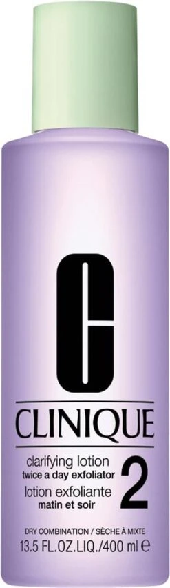 Clinique Clarifying Lotion 2 Gecombineerde Droge Huid - Gezichtsreinigingsmiddel - 400 Ml