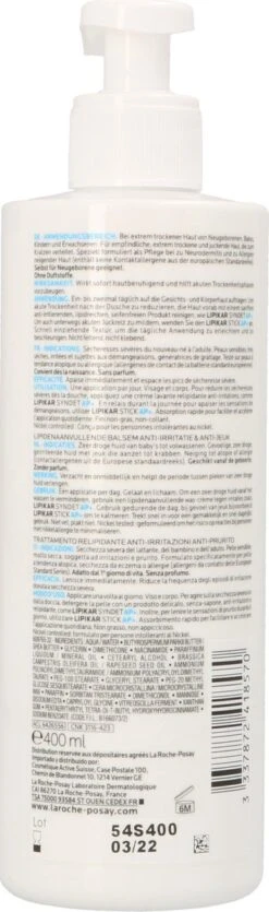 La Roche-Posay Lipikar Balsem AP+m Bodymelk - Droge Huid - 400 Ml -Verzorgingsproducten 355x1200