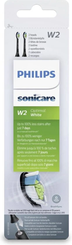 Philips Sonicare W2 Optimal White HX6062/13 - Opzetborstels - 2 Stuks