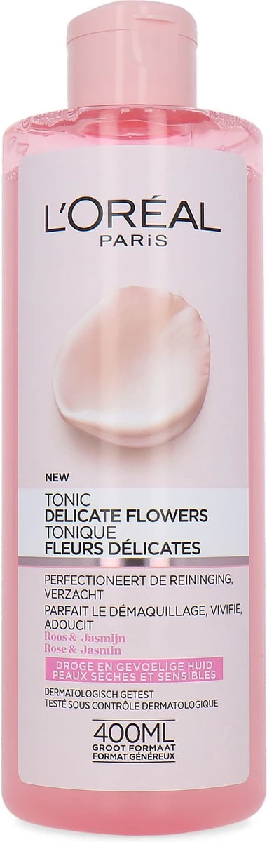 L’Oréal Paris Delicate Flowers Tonic - 400 Ml - Gevoelige Huid 10 L’Oréal Paris Delicate Flowers Tonic - 400 Ml - Gevoelige Huid - Afbeelding 8