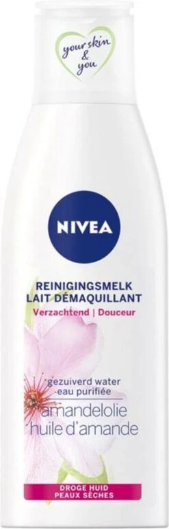 NIVEA Essentials Verzachtende Reinigingsmelk Met Amandelolie - 200 Ml - Reinigingsmelk
