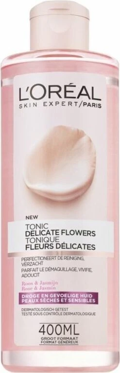 L’Oréal Paris Delicate Flowers Tonic - 400 Ml - Gevoelige Huid