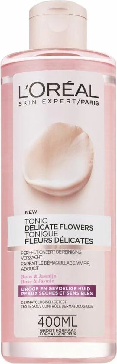 L’Oréal Paris Delicate Flowers Tonic - 400 Ml - Gevoelige Huid 3 L’Oréal Paris Delicate Flowers Tonic - 400 Ml - Gevoelige Huid