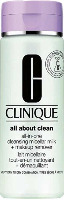 Clinique All About Clean All-In-One Cleansing Micellair Milk + MakeUp Remover Reinigingsmelk - 200 Ml -Verzorgingsproducten 390x1200 4