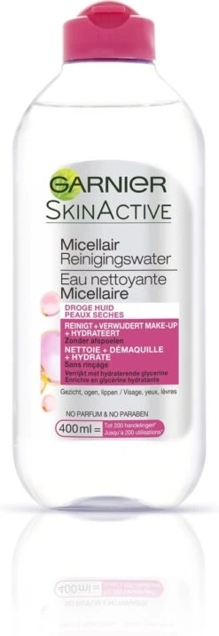 Garnier SkinActive - Micellair Reinigingswater Voor De Droge Huid - 3 X 400 Ml - Micellair Water Voordeelverpakking -Verzorgingsproducten 414x1200 1