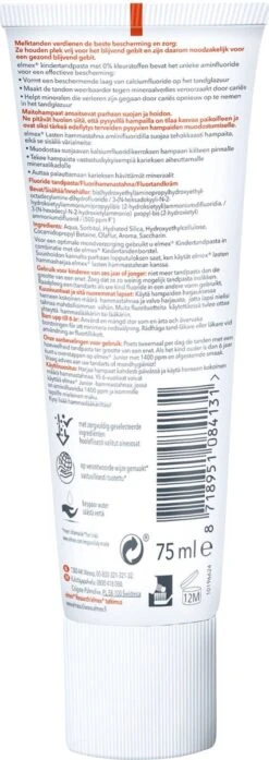 Elmex Peuter (0 Tot 5 Jaar) Kindertandpasta 6 X 75ml - Voordeelverpakking -Verzorgingsproducten 425x1200 4