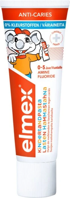 Elmex Peuter (0 Tot 5 Jaar) Kindertandpasta 6 X 75ml - Voordeelverpakking -Verzorgingsproducten 426x1200 2