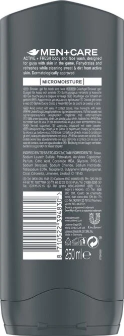 Dove Men+Care Sport Active Fresh - 6 X 250 Ml - Voordeelverpakking -Verzorgingsproducten 444x1200 4