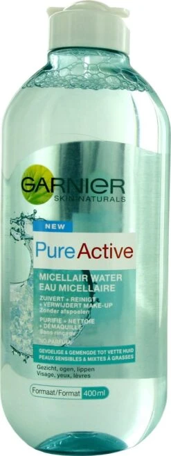 Garnier SkinActive - Pure Active Micellair Reinigingswater Voor De Vette Huid - 3 X 400 Ml - Micellair Water Bij Onzuiverheden - Voordeelverpakking -Verzorgingsproducten 451x1200 8