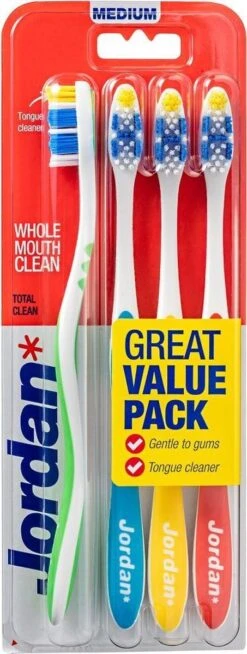 Jordan - Total Clean Tandenborstels Medium - 4 Stuks -Verzorgingsproducten 453x1200 7