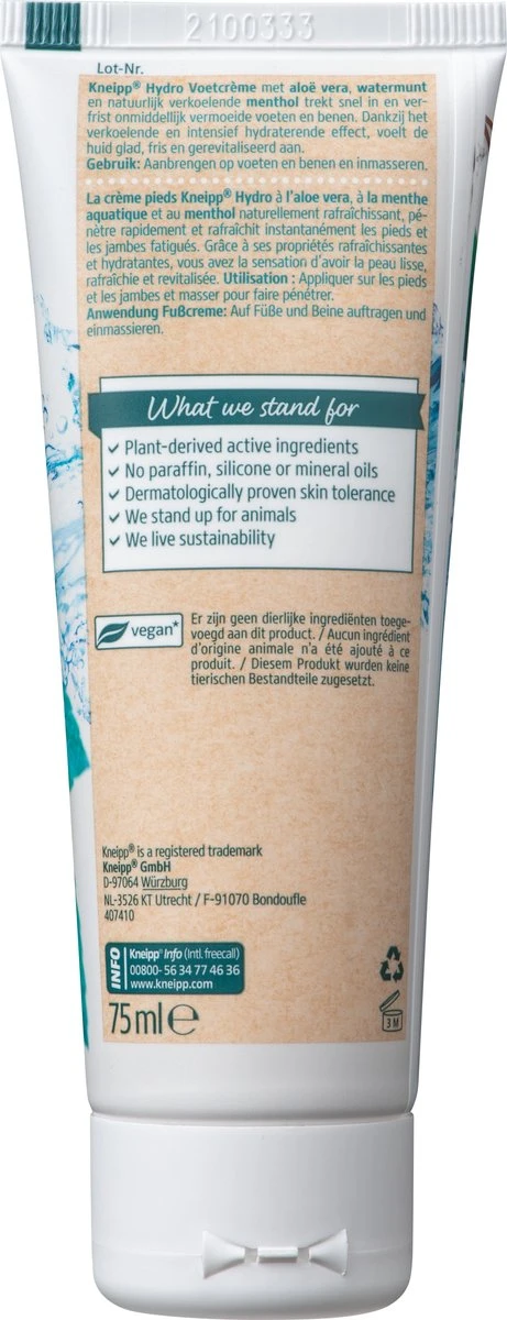 Kneipp Hydro - Voetcrème 4 Kneipp Hydro - Voetcrème - Afbeelding 2