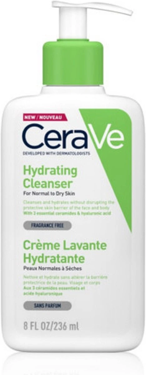 CeraVe - Hydrating Cleanser - Reinigingsmelk - Normale Tot Droge Huid - 473 Ml 16 CeraVe - Hydrating Cleanser - Reinigingsmelk - Normale Tot Droge Huid - 473 Ml - Afbeelding 14