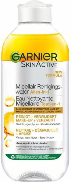 Garnier Face SkinActive Micellair Reinigingswater Waterproof Make-up - 6 X 400ml – Voordeelverpakking