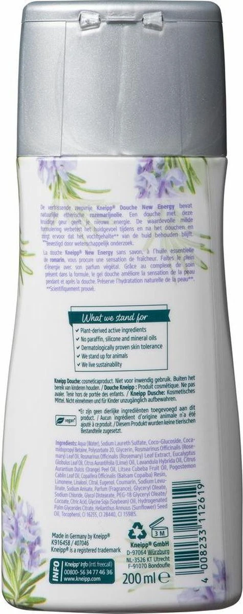 Kneipp New Energy - Douchegel 6 Kneipp New Energy - Douchegel - Afbeelding 4
