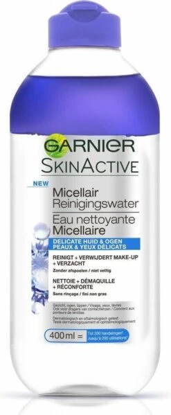 Garnier Skinactive Micellair Reinigingswater Delicate Huid En Ogen - 3 X 400 Ml - Micellair Water Voordeelverpakking