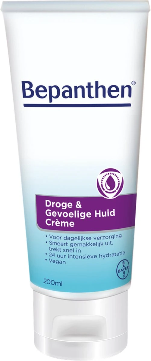 Bepanthen Droge & Gevoelige Huid Creme - Snel Intrekkend En Hydraterend - Met Niacinamide Zonder Parfum - Droge, Gevoelige Huid - 200 Ml 9 Bepanthen Droge & Gevoelige Huid Creme - Snel Intrekkend En Hydraterend - Met Niacinamide Zonder Parfum - Droge, Gevoelige Huid - 200 Ml - Afbeelding 7