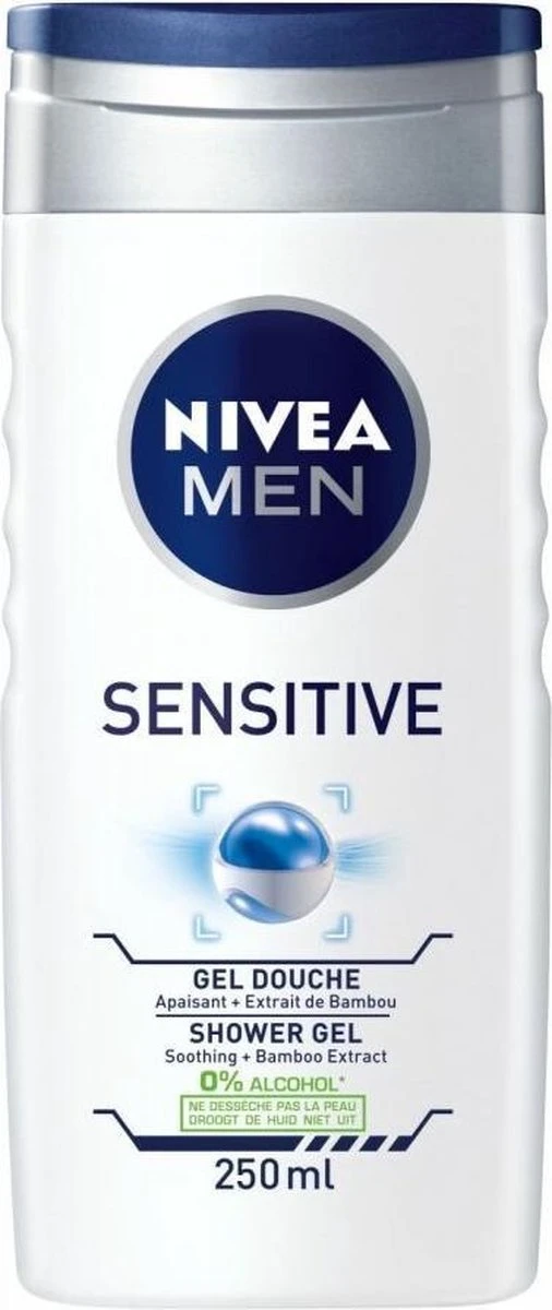 NIVEA MEN Sensitive - 6 X 250 Ml - Voordeelverpakking - Douchegel 5 NIVEA MEN Sensitive - 6 X 250 Ml - Voordeelverpakking - Douchegel - Afbeelding 3