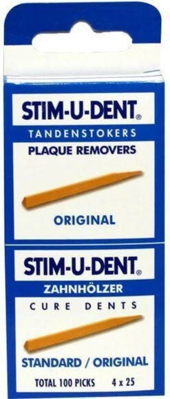 Stimudent Origineel - 4x 25 St - Tandenstoker 15 Stimudent Origineel - 4x 25 St - Tandenstoker -Verzorgingsproducten 512x1200 3