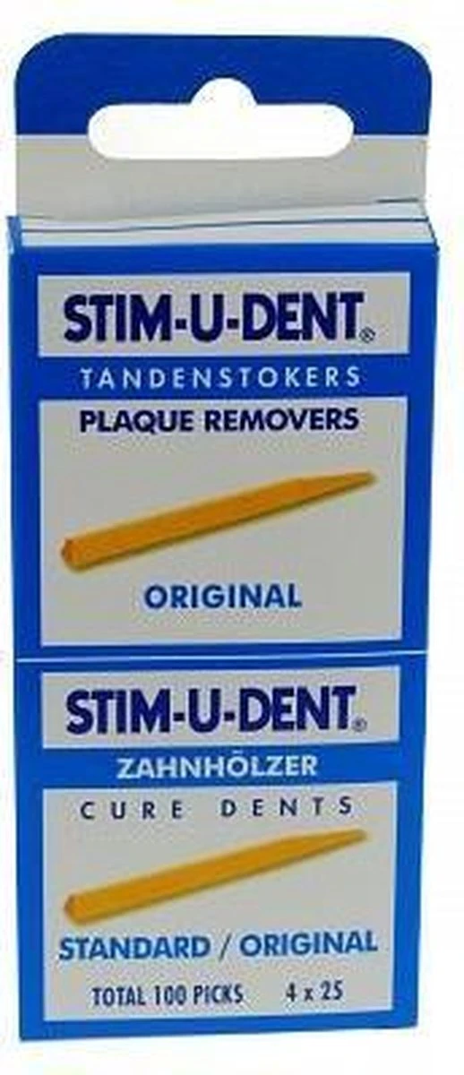 Stimudent Origineel - 4x 25 St - Tandenstoker 9 Stimudent Origineel - 4x 25 St - Tandenstoker - Afbeelding 7